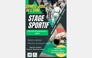 Stage sportif Benjamins / Minimes / Cadets - Louviers (27)